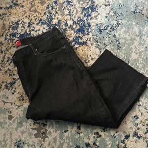 Arizona black loose straight fit Jeans
42" waist × 30" length (cropped)